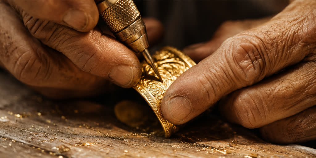 Jewellery being made to order